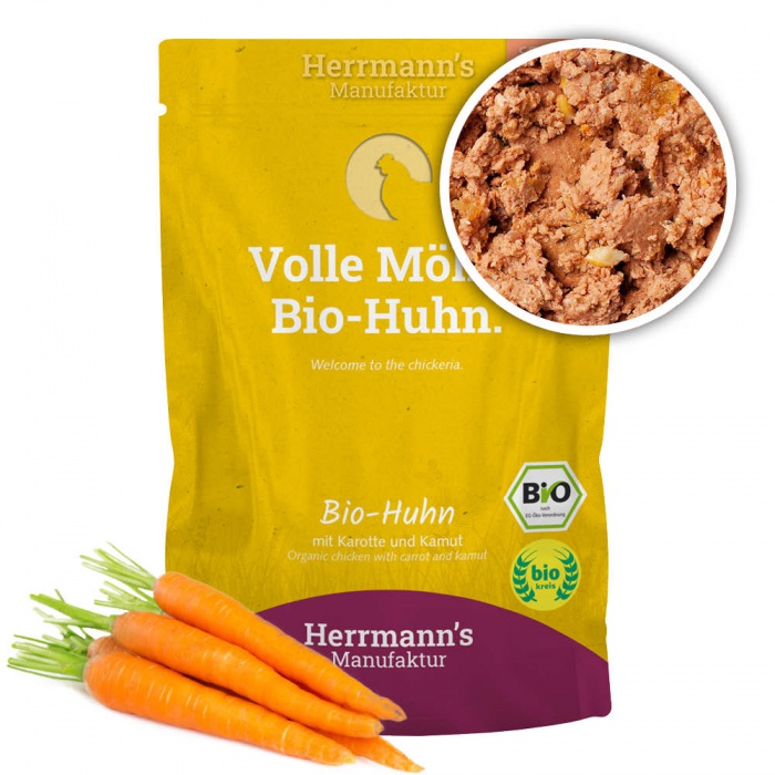 BIO Kapsička. Kuřecí maso s kamutem 100g