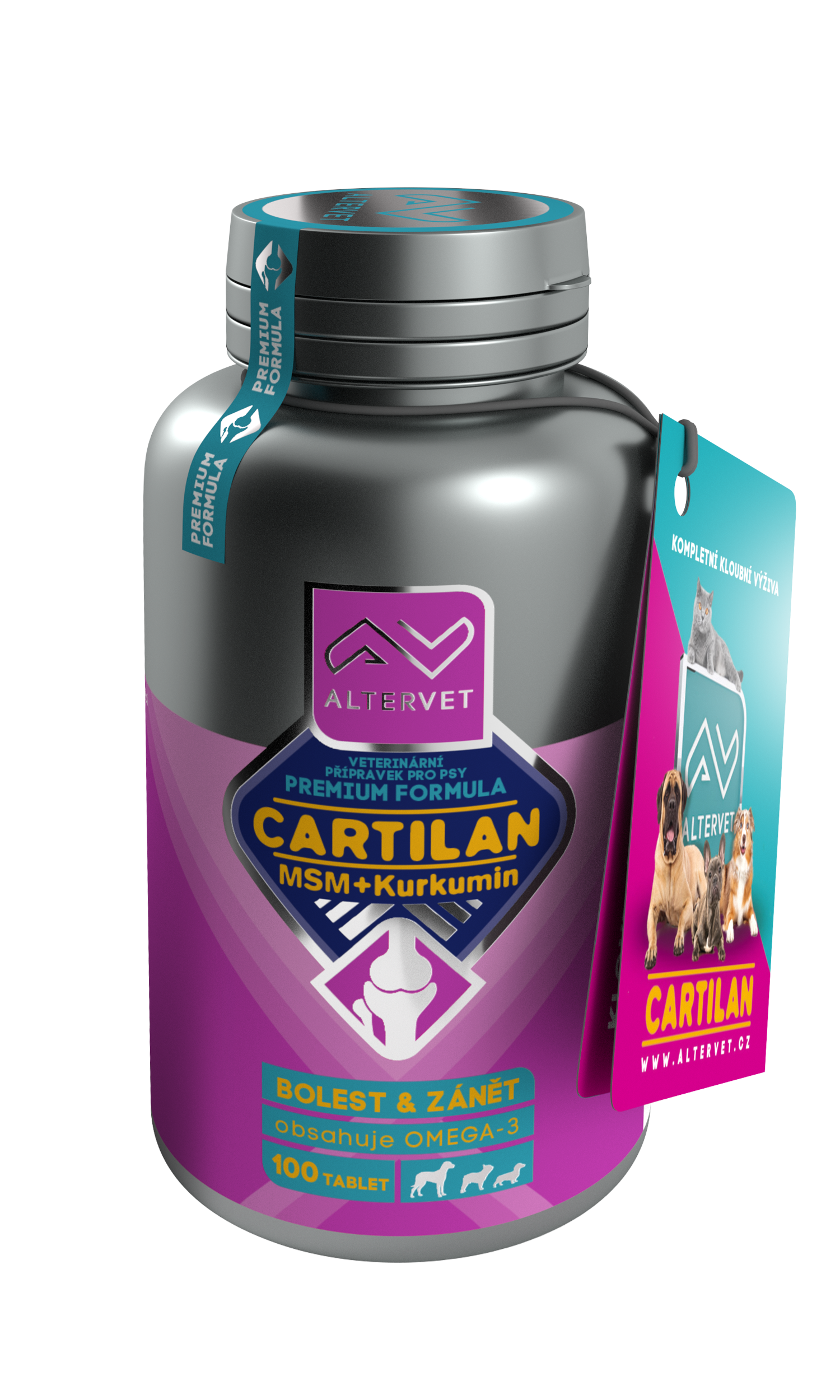 AV CARTILAN MSM+Kurkumin 100 tablet