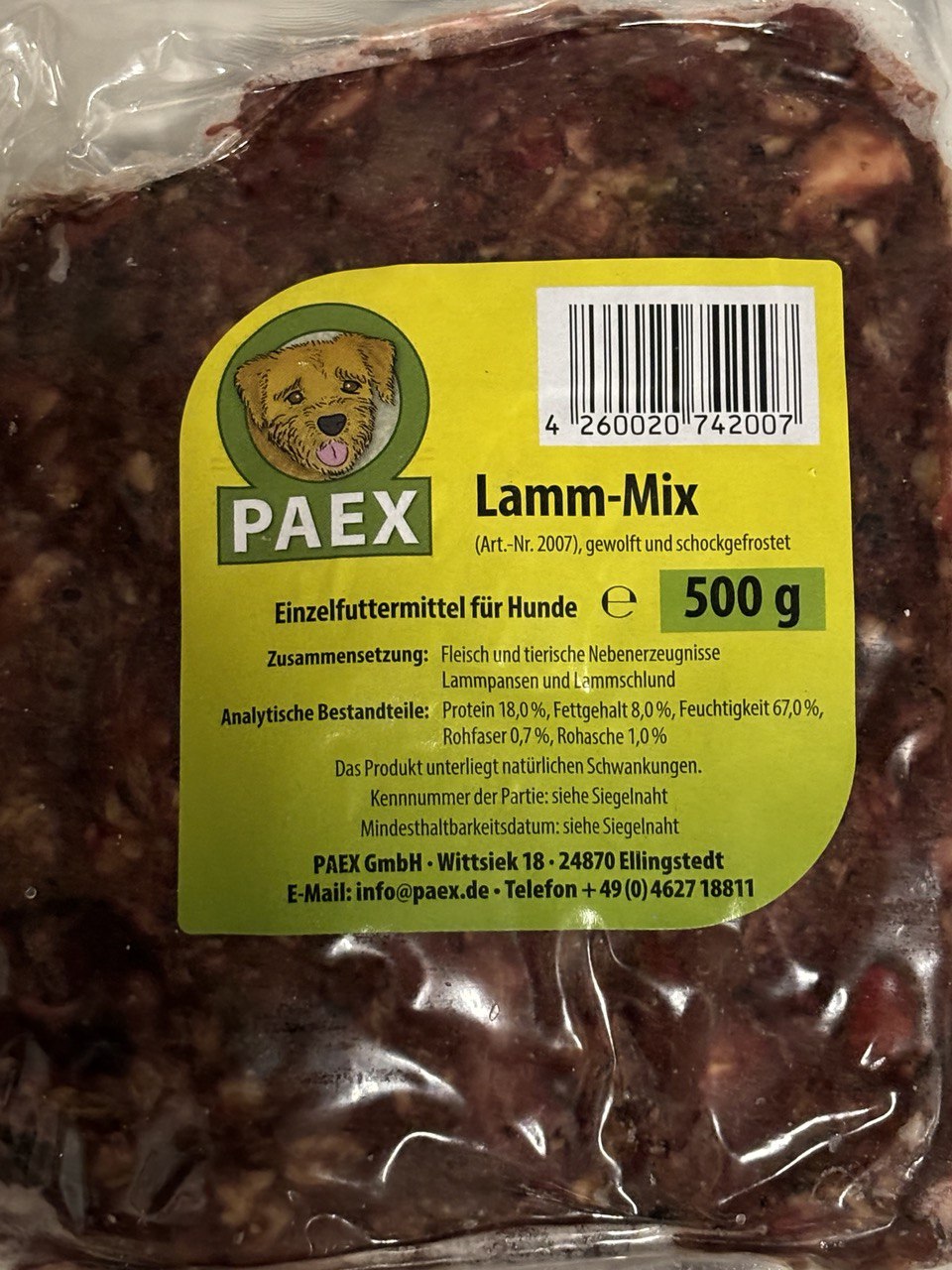 PAEX  Jehněčí mix (Lamm Mix) 500g