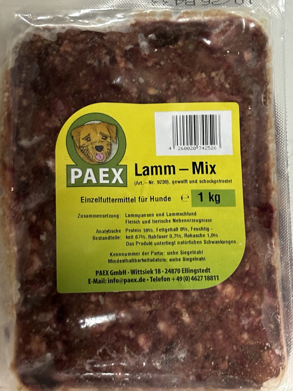 PAEX  Jehněčí mix (Lamm Mix) 1000g