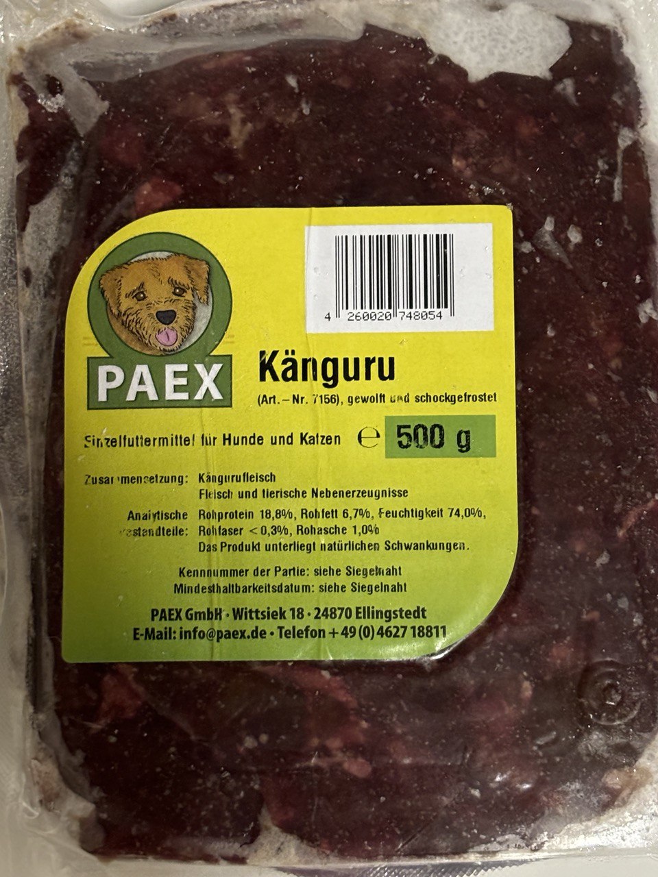 PAEX  Klokan mletý  (Känguru)