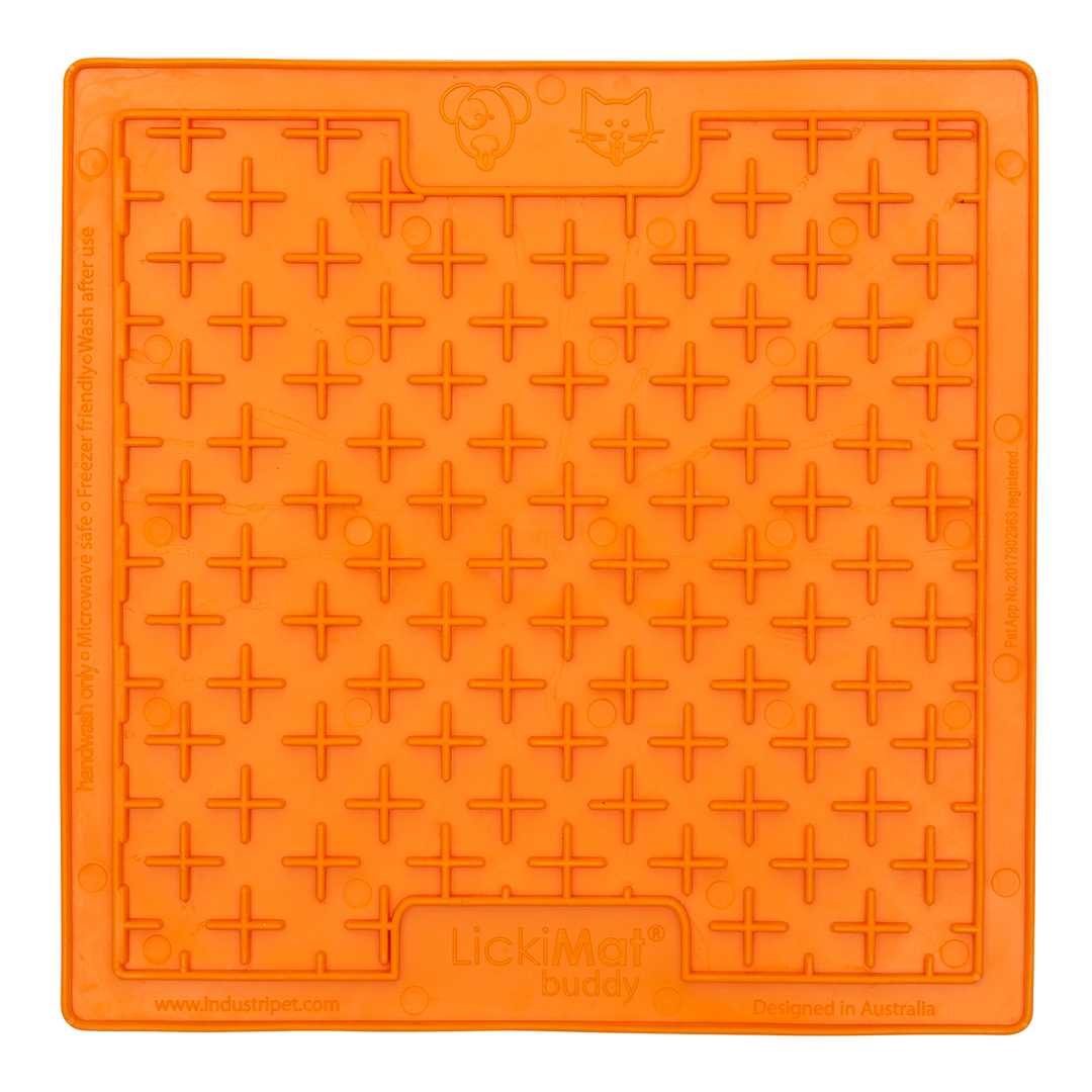 LickiMat Buddy lízací podložka - oranžová