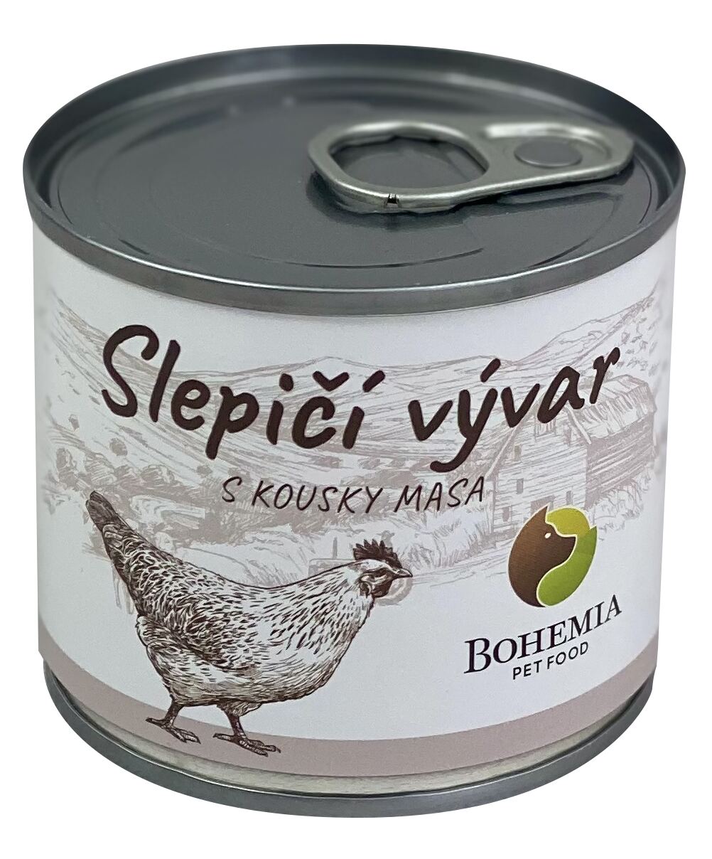 BOHEMIA Slepičí vývar s kousky masa 140ml