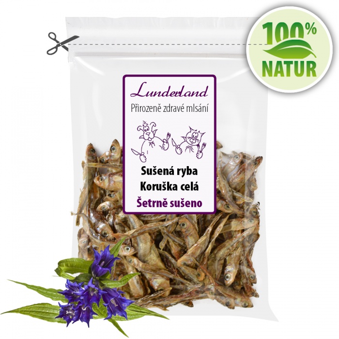 Sušená ryba Koruška celá 500g