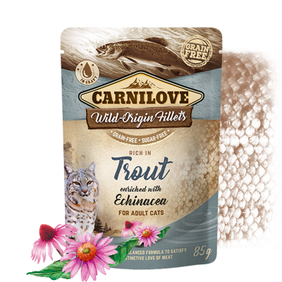 Carnilove Cat Pouch Trout Enriched & Echinacea 85g