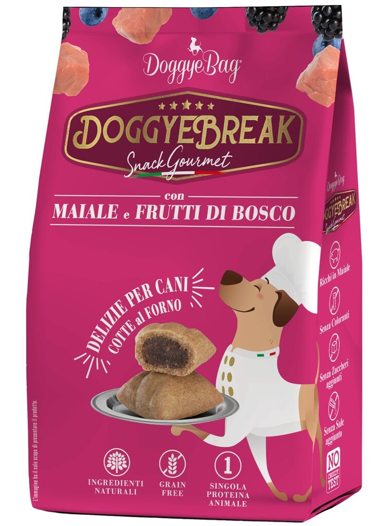 DoggyeBag DoggyeBreak s vepřovým masem a lesními plody 180 g