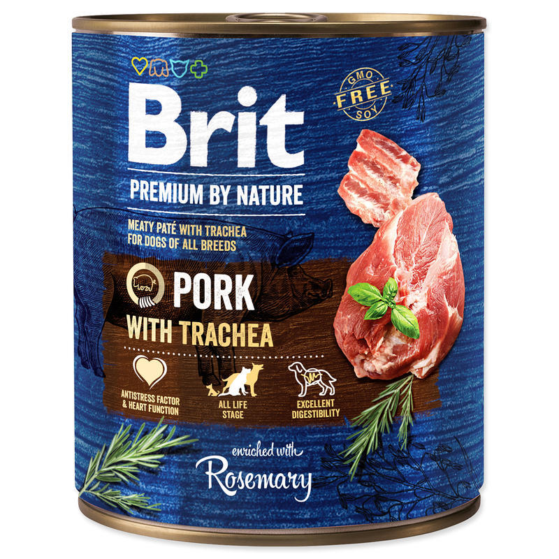 Brit Premium Dog by Nature konz Pork & Trachea 800g