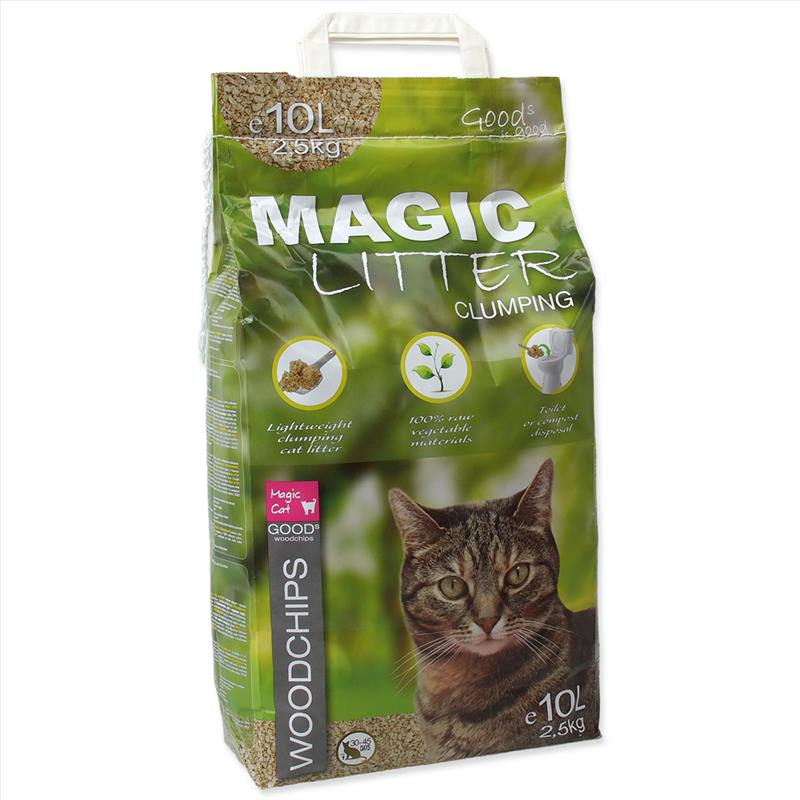 Kočkolit MAGIC CAT Litter Woodchips 10l