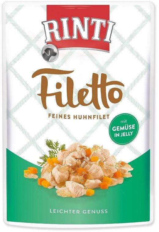 Rinti Dog Filetto kapsa kuře+zelenina v želé 100g