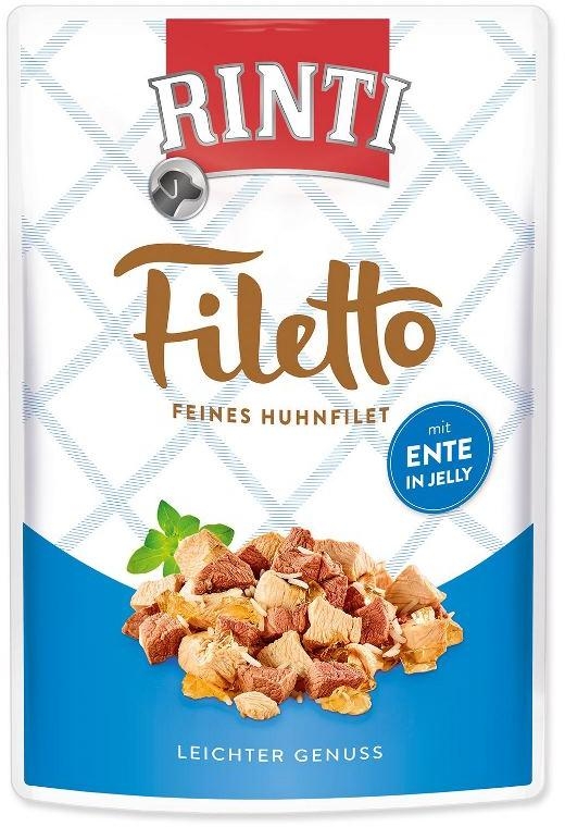 Rinti Dog Filetto kapsa kuře+kachna v želé 100g