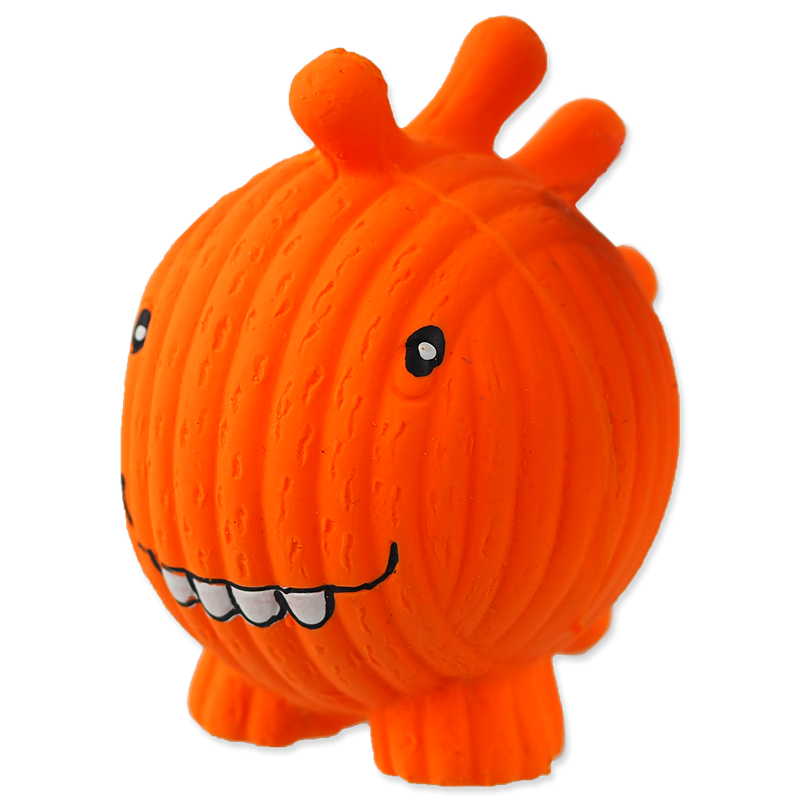 Latex Face Ball DOG FANTASY - oranžový