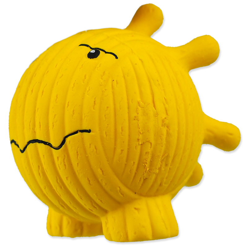 Latex Face Ball DOG FANTASY - žlutý