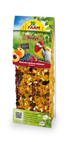 JR Birds tyčinka Borůvka - meruňka pro papoušky 2ks