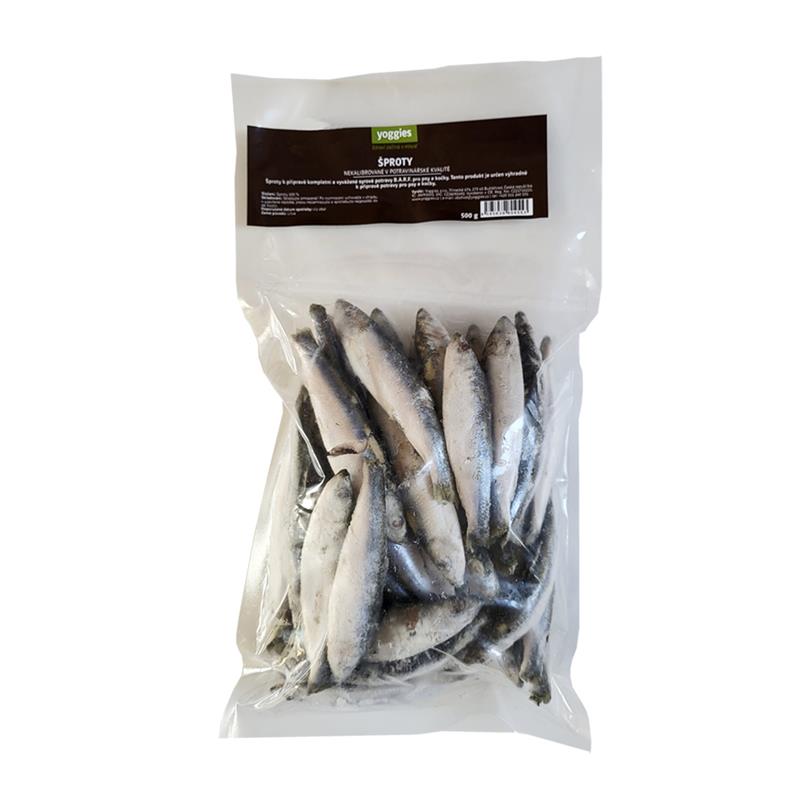 B.A.R.F. Šproty syrové maso pro psy a kočky 0,5kg