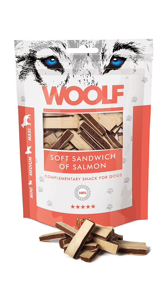 WOOLF pochoutka soft sandwich of salmon 100g