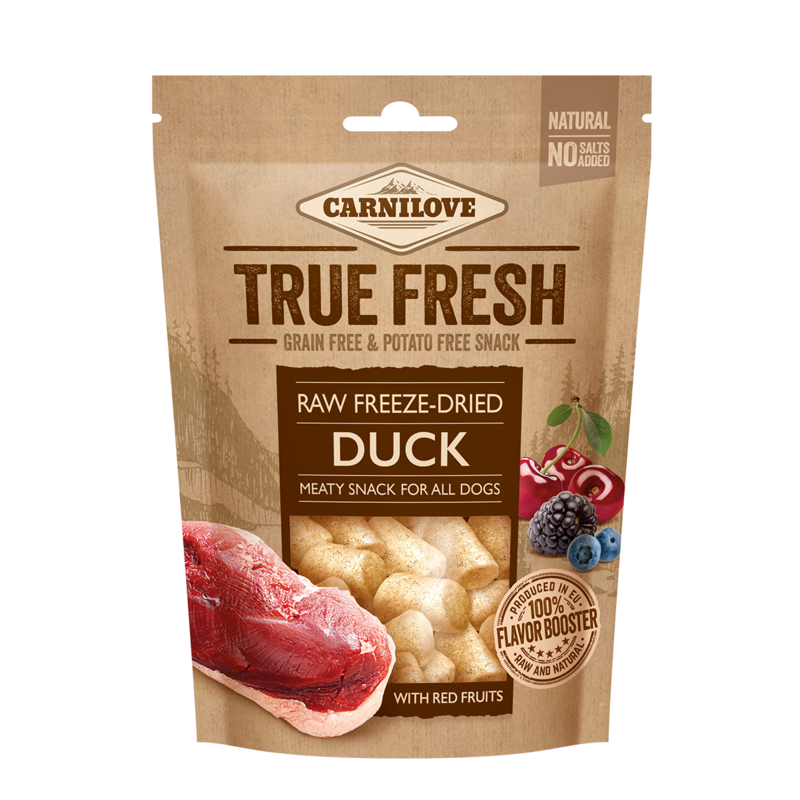 Carnilove Raw Freeze-Dried Duck with red fruits 40g