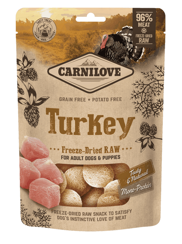 Carnilove Freeze-Dried Raw Snacks Turkey 60g