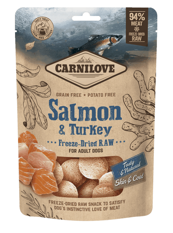 Carnilove Freeze-Dried Raw Snacks Salmon & Turkey 60g