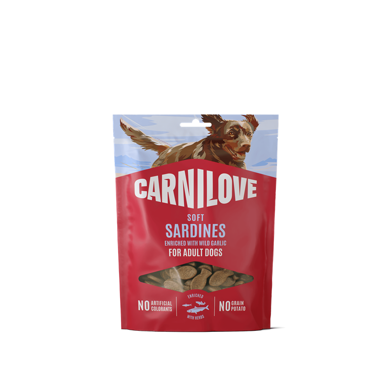 Carnilove Dog Soft snack Sardines enriched with Wild garlic 200 g