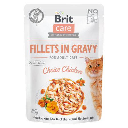Brit Care Cat kapsička Gravy Choice Chicken 85 g