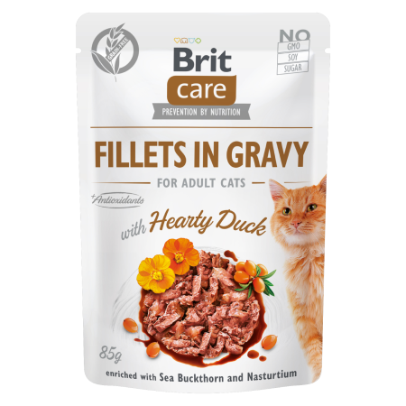 Brit Care Cat kapsička Gravy with Hearty Duck 85 g
