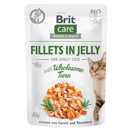 Brit Care Cat kapsička Jelly Wholesome Tuna 85 g