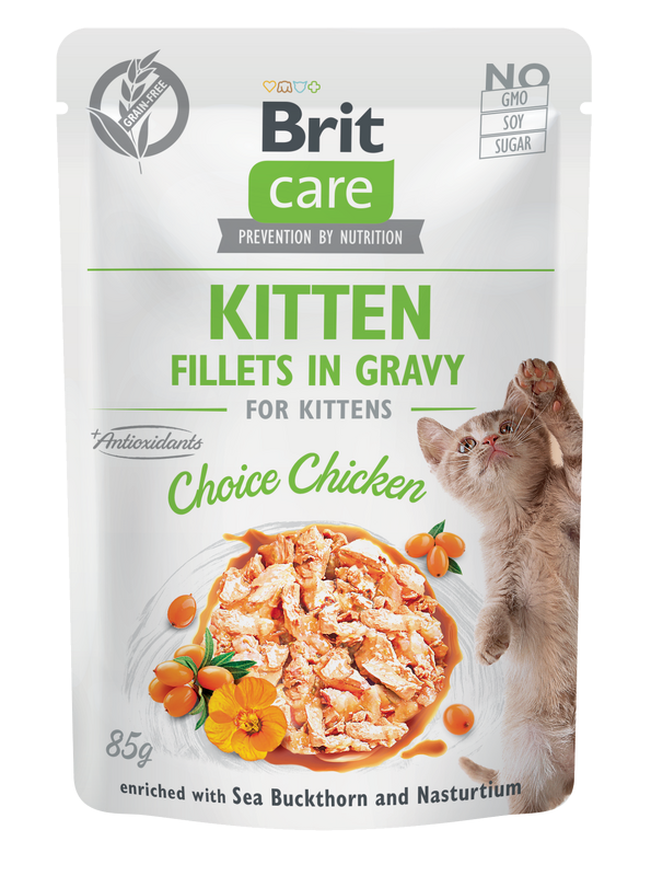 Brit Care Cat kapsička Kitten Gravy Choice Chicken 85 g