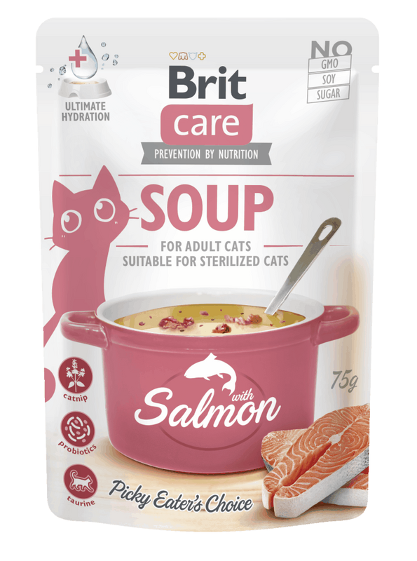 Brit Care Soup with Salmon for Cats 75 g