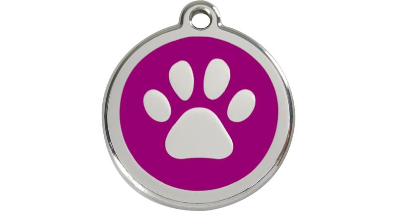 Známka Red Dingo Tlapka - Fialová S