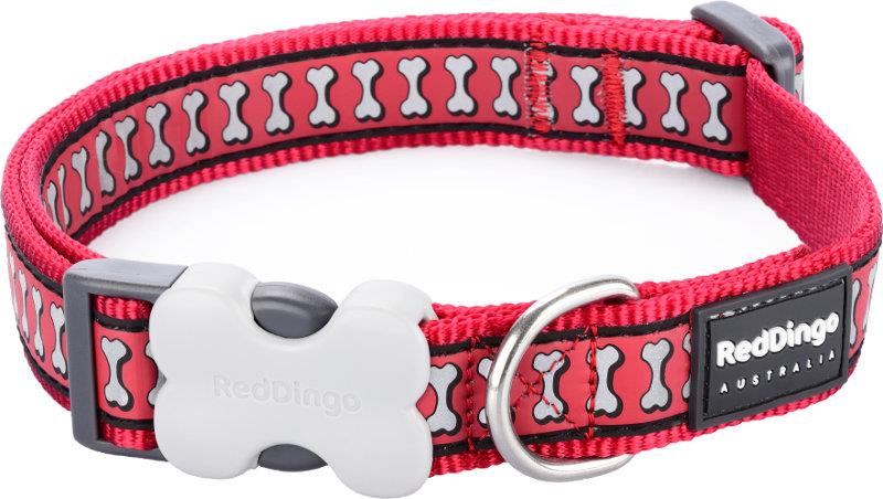 Obojek RD 12 mm x 20-32 cm - Bones Rfx - červená