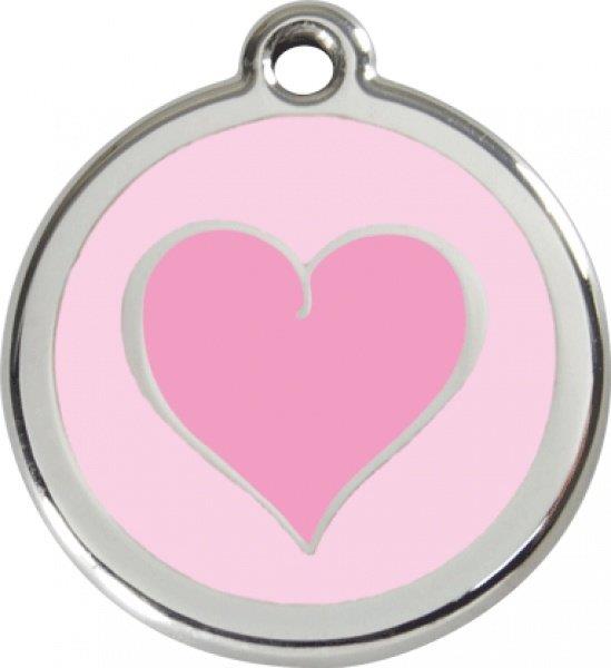 Známka Red Dingo Srdce - Růžová S