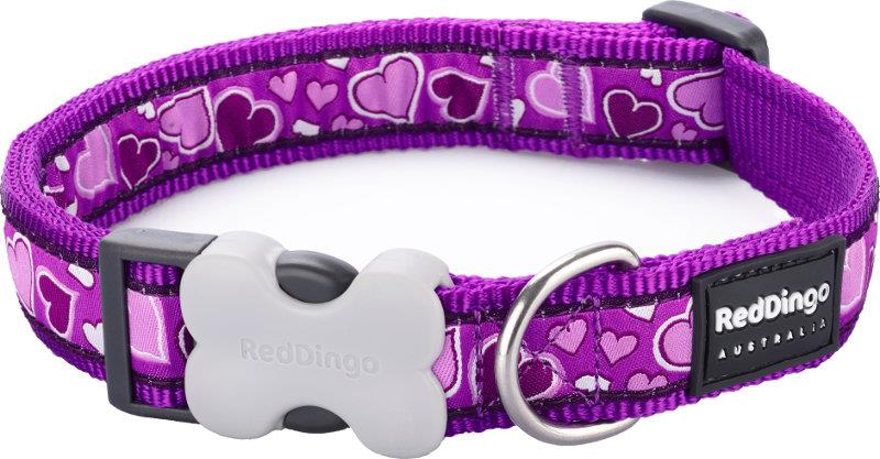 Obojek RD 12 mm x 20-32 cm - Breezy Love Purple