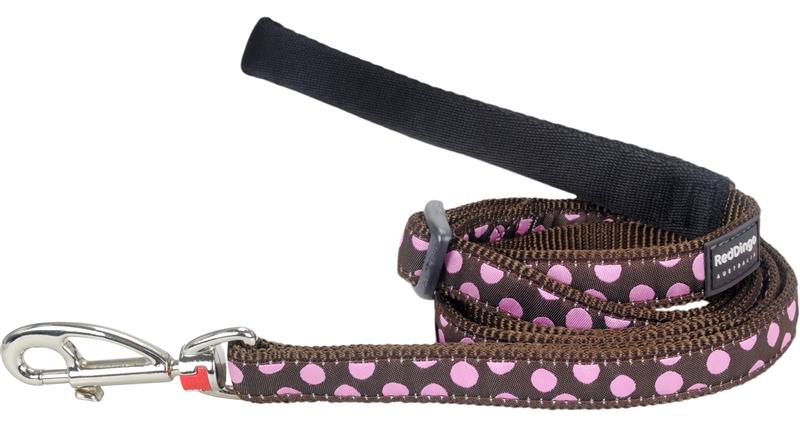 Vodítko RD 12 mm x 1,8 m - Pink Spots on Brown