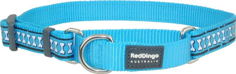 Obojek polos. RD 15 mm x 26-40 cm - Bones Rfx - tyrkysová