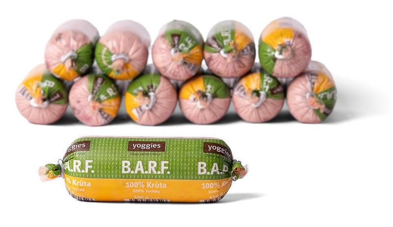 Yoggies B.A.R.F. 100% krůta s probiotiky 1800 g (12x150g)