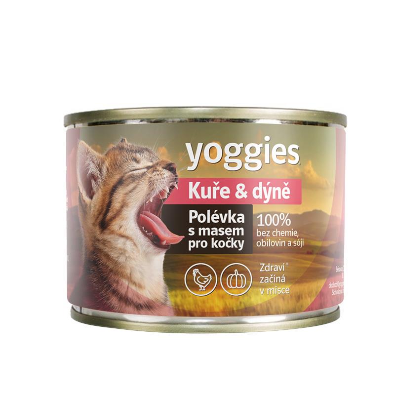 Yoggies Polévka pro kočky – Kuře & dýně 185g