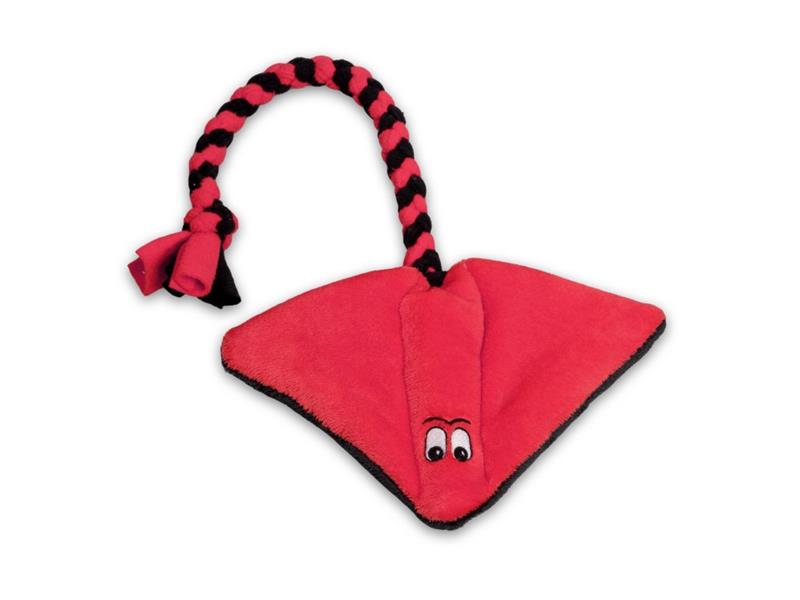 Pískací Potvůrky Rejnok - červená/černá