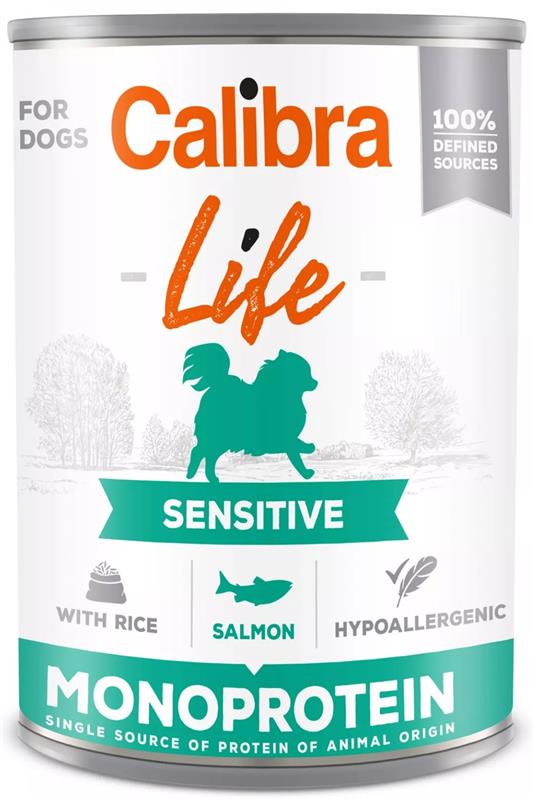 Calibra Dog Life  konz.Sensitive Salmon with rice 400g