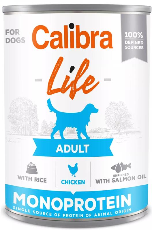 Calibra Dog Life  konz.Adult Chicken with rice 400g