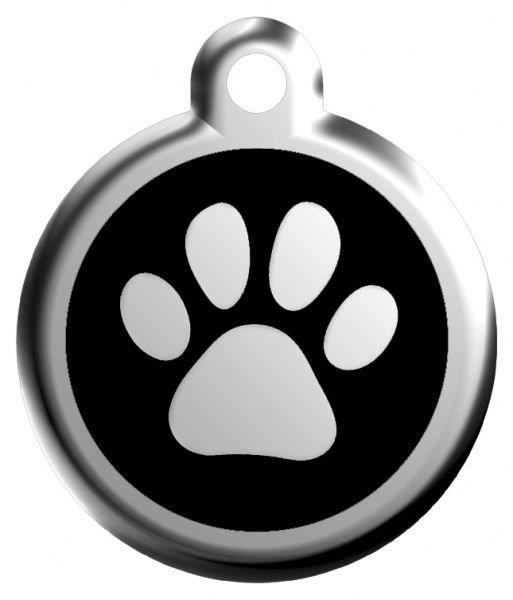 Známka Red Dingo Tlapka - Černá S