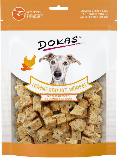 Dokas - Kuřecí kostky s batáty a lněným semínkem 150 g
