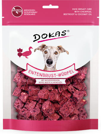 Dokas - Kachní kostky s cizrnou a č. řepou 150 g