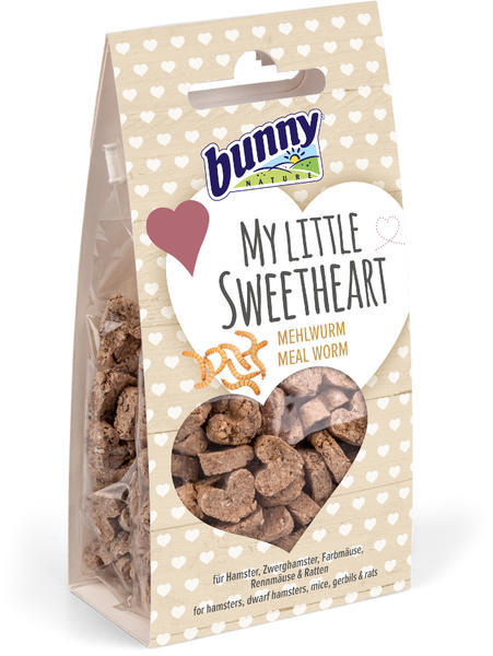 Bunny Nature srdíčka s moučnými červy 30 g
