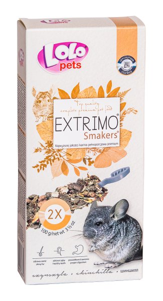 EXTRIMO SMAKERS tyčinky pro činčily 2ks/100 g