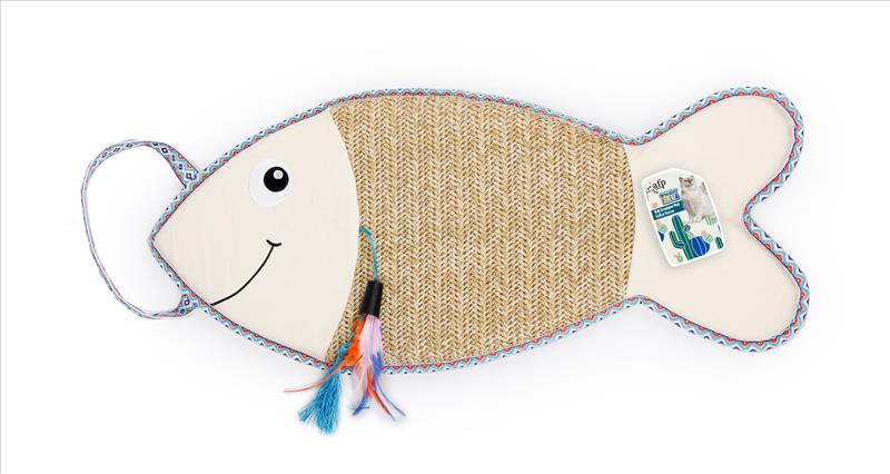 Závěsné škrabadlo ryba AFP Whisker Fiesta z umělého lýka