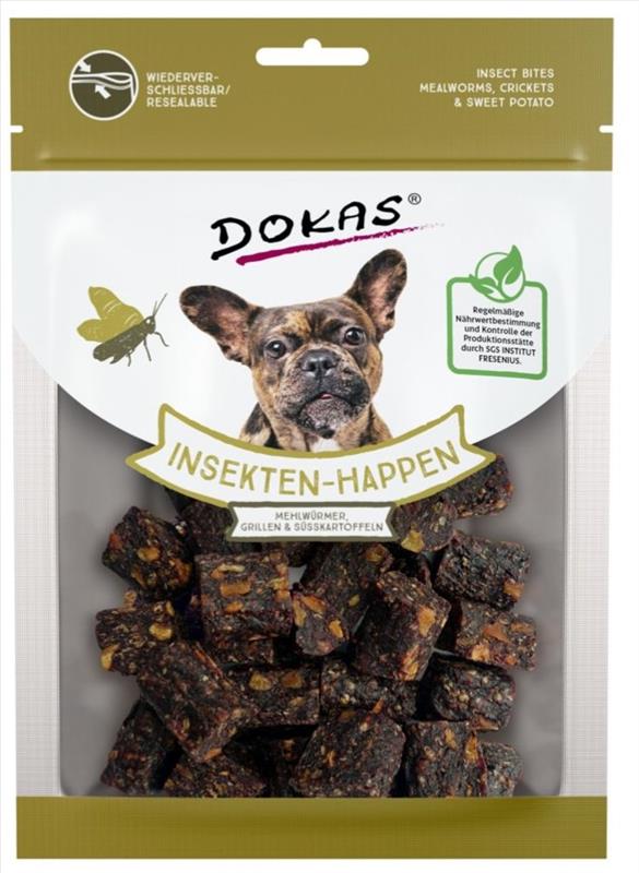 Dokas – Kostičky s hmyzem a batáty 100g