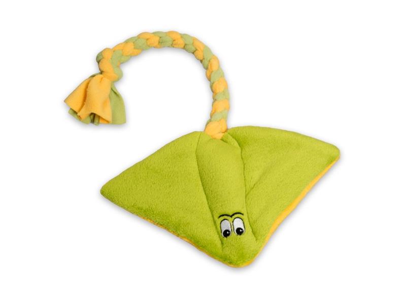 Pískací Potvůrky Rejnok Velký - zelená/žlutá