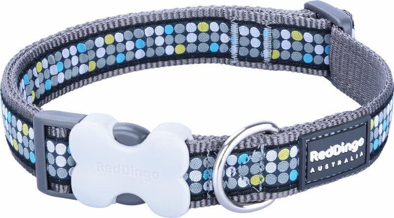 Obojek RD 12 mm x 20-32 cm - Modern on Grey