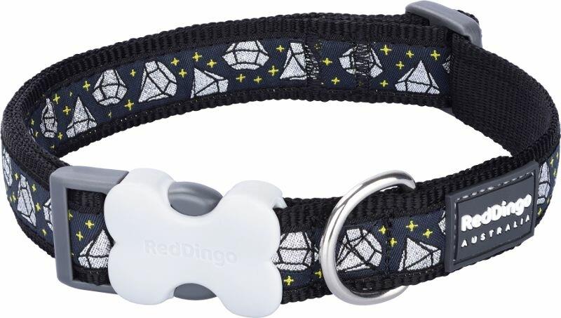 Obojek RD 12 mm x 20-32 cm - Diamond Black