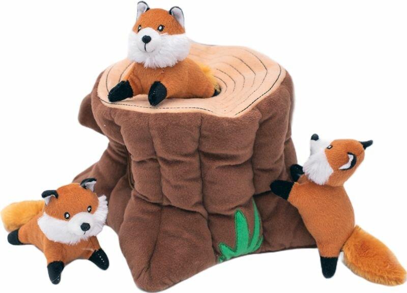 ZippyPaws Burrow Lišky v pařezu